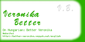 veronika better business card